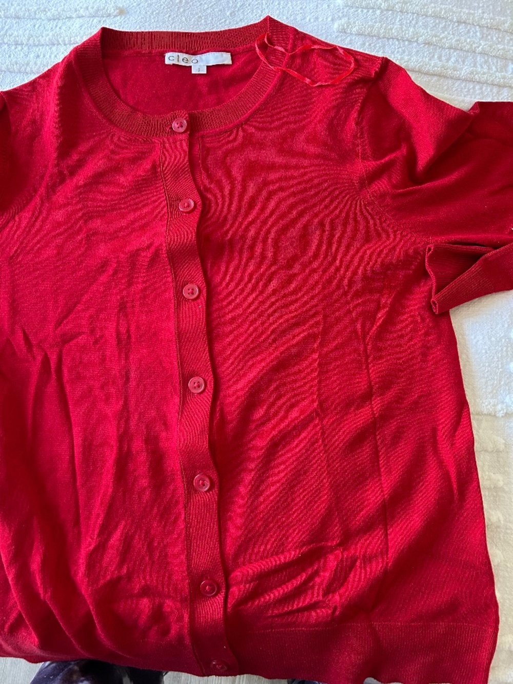 Cleo red cardigan